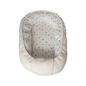 Babafészek - Fehér / Csigamintás 